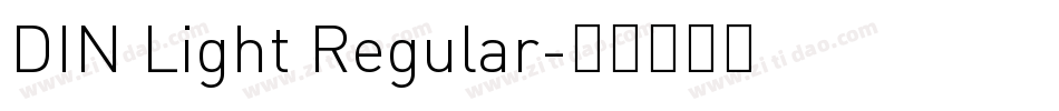 DIN Light Regular字体转换